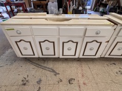 Vintage White Bathroom Vanity 1