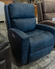 Woodley's Garcia power recliner - blue