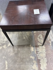 Side Table wood, metal frame