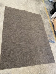 Black Dark Gray 5x7ft Rug