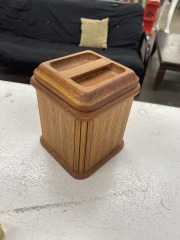 Vintage Kalmar Designs Teak Mini Ice Bucket