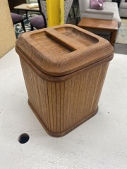Vintage Kalmar Designs Teak Ice Bucket