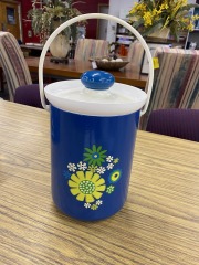 Vintage Blue Kromex Ice Bucket
