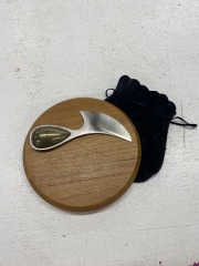 MCM Dansk Small Cheese Board & Knife Set