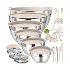3559 BLK8 | UMITE CHEF Mixing Bowls with Airtight Lids Set