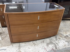 Teak Mid-Century Modern 3-Drawer Dresser