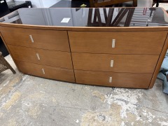 Teak Mid-Century Modern 6-Drawer Dresser