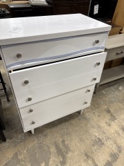 Painted White Chest of Drawers