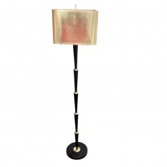 Gold & Black Floor Lamp