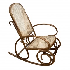 Classic Thonet-Style Bentwood Rocking Chair
