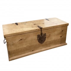 Antique Wood Chest Trunk