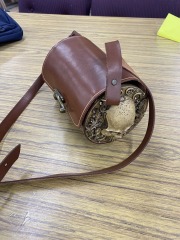 Skull Leather Steampunk Bag