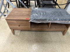 BENCH W\/ SHOE STORAGE & CUSHION NEW