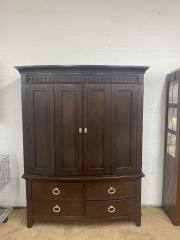 Modern Dark Wood Armoire