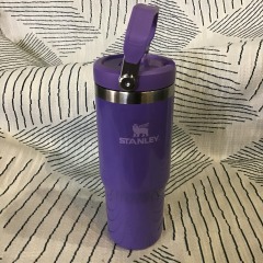 Stanley 30 Oz. Ice Flow Flip Straw Tumbler in a vibrant lilac purple color