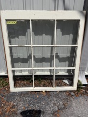 Antique Single Pane Window  31 7\/8x34 1\/16