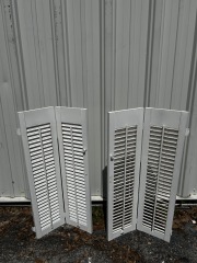 Small White Interior Shutters