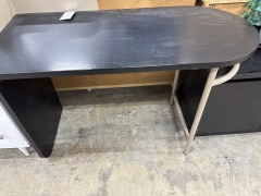 Tan\/Black Metal Desk