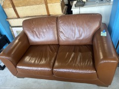 Nicoletti Leather Love Seat
