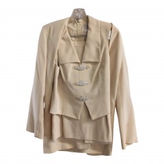 Badgley Mischka VINTAGE 3-Pc Skirt Suit, size 12. There is a stain on the sleeve, as pictured
