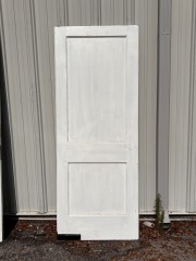 Vintage White 2 Panel Pivot Door 30\