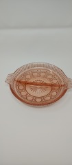 Vtg. Pink Divided Relish Dish