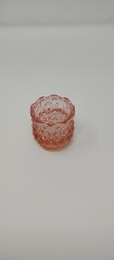 Vtg. Pink Votive Candle Holder