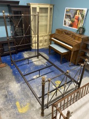 Brushed Metal Twin Bed Frame
