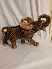 Large Vtg Ceramic Mc Coy Unmarked Elephant Planter