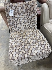 Armless Dot Pattern Chair