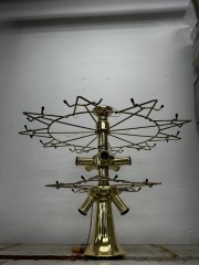 Vintage Brass Chandelier AS IS