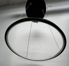 Black Minimalist Ring Chandelier
