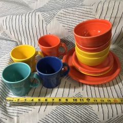 FiestaWare 12 Piece Dishes Set Vintage