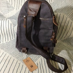 Woosir Vintage Waxed Canvas Men's Crossbody Bag
