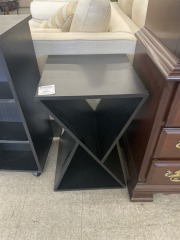 Black Triangle Side Table