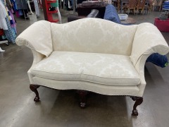 Southwood Ivory Clawfoot Parlour Loveseat Each