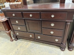Dark wood dresser