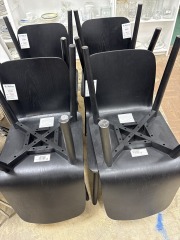 Aria black wood Chair