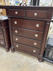 Dark wood dresser