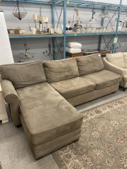 Brown 2 piece Sectional