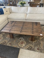 Heavy Metal & Wood Coffee Table