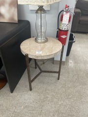 Marble Top End Table