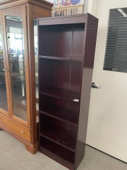 Dark 5 Level Bookcase