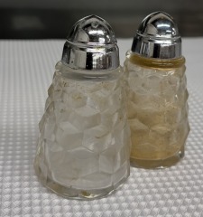 Fostoria Cubist Salt and Pepper Shakers Set