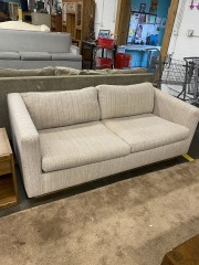 Retro Blushing Beige Loveseat