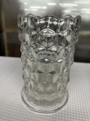 Fostoria Cubist Clear Glass 6\