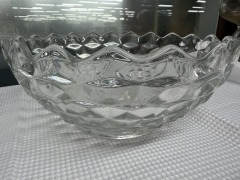 Fostoria Cubist Clear Glass 10\