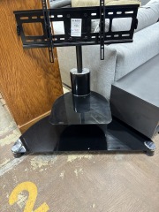 Black Glass TV Stand