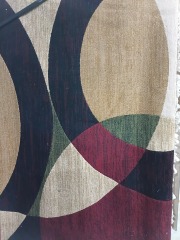 Tan & red 8x10 rug 3268