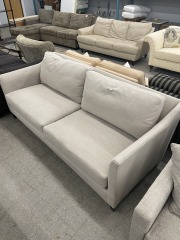 2 Seat Beige Linen Couch